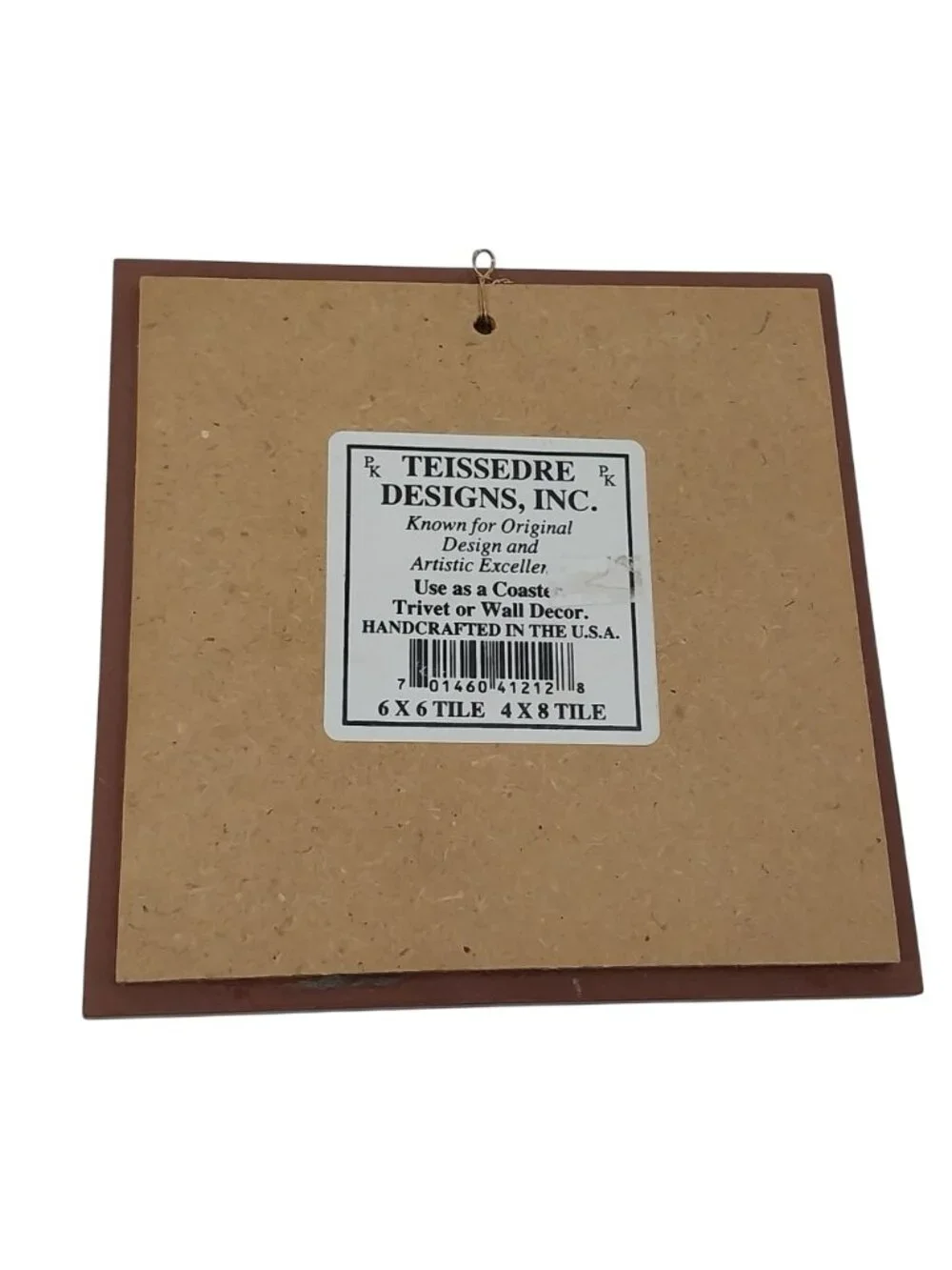 Teissedre Designs Southwestern Native American Ceramic Tile Storyteller Trivet